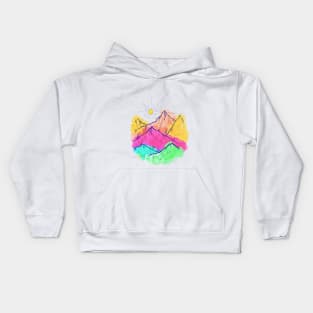 Summer colour peaks Kids Hoodie